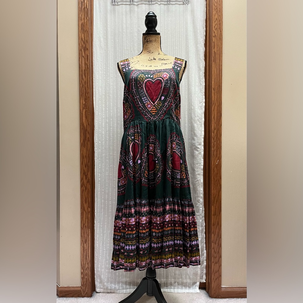 NWT made590 Rayna Dress Folk Heart  size L